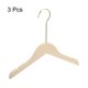 thumbnail image 3 of 3uds B13 Madera Unique Bargains traje perchas 300mm Longitud Redondo Cabeza U-Muescas abrigo percha con 15cm 360° gancho Redondo gancho para Chaqueta Pantalones camisa, 3 of 7
