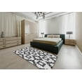 thumbnail image 5 of Ahgly Company Machine Washable Indoor Square Transitional Light Black Area Rugs, 5' Square, 5 of 7