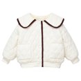 thumbnail image 2 of Godderr Kids Toddler Girls Coat Kids Winter Warm Jacket Baby Long Sleeve Button Solid color Fleece Coat Pocket Short fashion Outerwear 3-11Years, 2 of 8