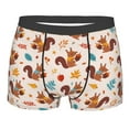thumbnail image 5 of Uemuo Forest Squirrel Nuts Pattern Men's Boxer Briefs,Trunk Anti-Chafing,Comfortable, Durable, and Stylish Underwear-Medium, 5 of 9