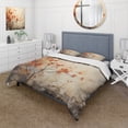 thumbnail image 1 of Designart "Glowing Embers Maple Trees wall art I" Floral Bedding Covert Set - Tree Maple Peach Traditional Bed Set With 2 Shams, 1 of 6