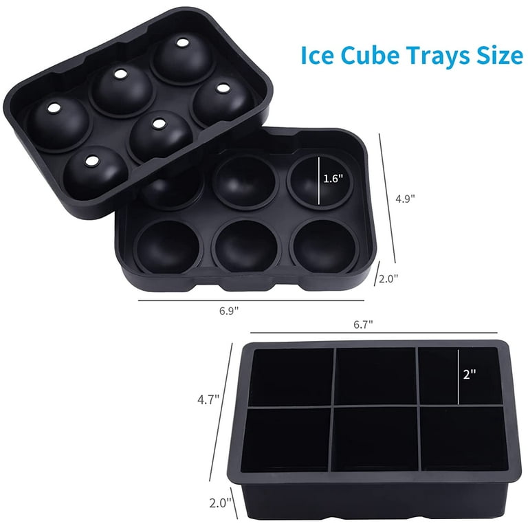 Ice Kings Ice Cube Trays Large Whiskey Combo Mold - Square King Size a –