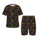thumbnail image 1 of Fotbe Berries Pijama Estampada de 2 Piezas para Niños – Ropa de Dormir de Manga Corta Cómoda para Niños y Niñas, Camiseta y Shorts de Algodón-Medium, 1 of 6