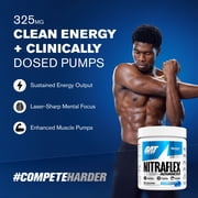 GAT SPORT Nitraflex Advanced Pre-Workout Powder - Energy Drink Mix - Supports Healthy Blood Flow - Boosts Strength & Energy - Creatine-Free - 30 Servings - Blue Raspberry