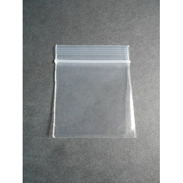 Mini Poly Bags (1.5"x1.5") Small Plastic Baggies Thick 2mil (1515) Tiny Resealable Dime Bag (100, Clear)