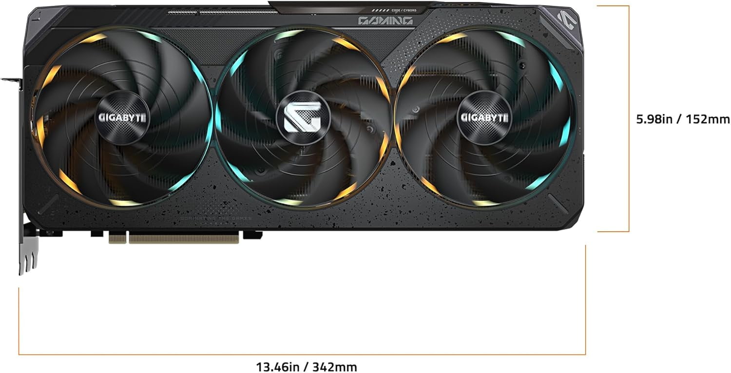 Gigabyte GV-N5090GAMING OC-32GD  Gaming GeForce RTX 5090 32GB GDDR7 PCI Express 5.0 ATX Graphics Card