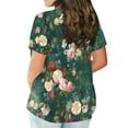 thumbnail image 3 of Patlollav Womens Plus Size Short Sleeve Tshirt 2024 Summer Floar Print Casual Crewneck Tunic Tops Loose Tee Shirts, 3 of 6