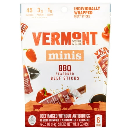 Vermont Smoke Beef Bbq Stck Go Pk,3 Oz (Pack Of