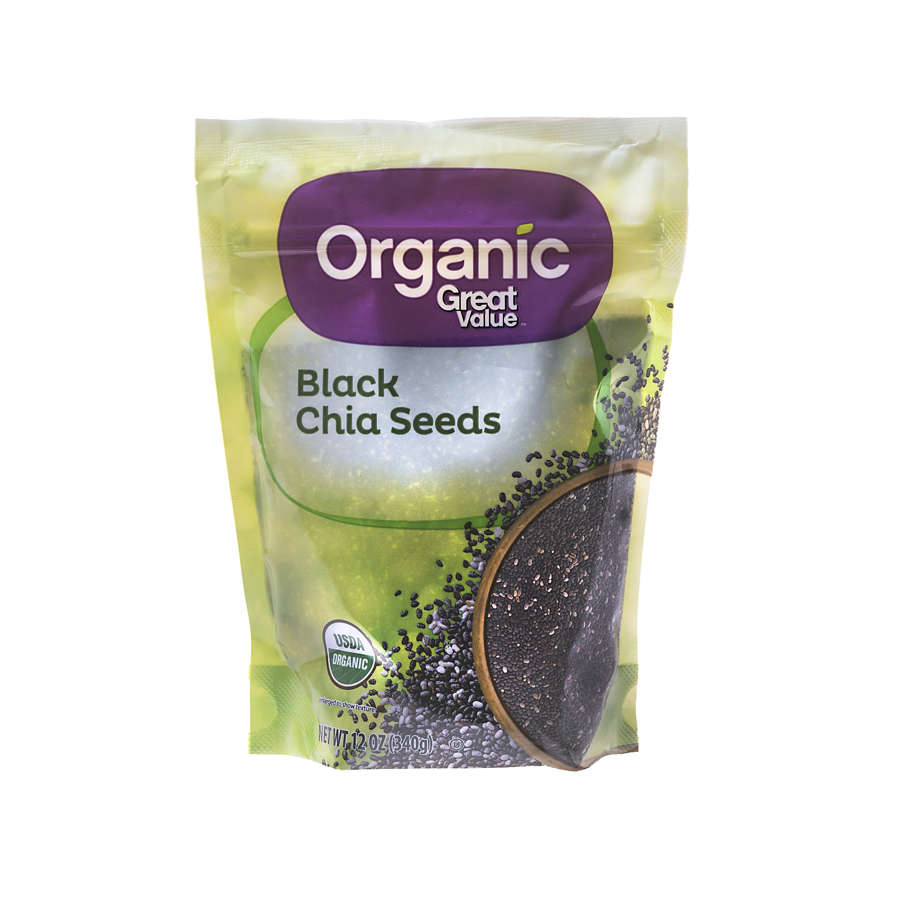 Great Value Organic Black Chia Seeds, 12 oz - Walmart.com ...
