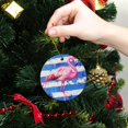thumbnail image 6 of Funny Christmas Ornament,Funny Christmas Ornament,,Xmas Round Ceramic Pendant, 6 of 6