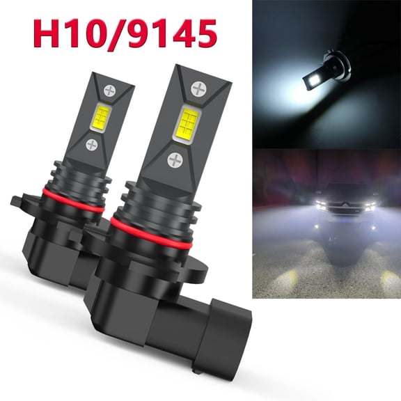 For Toyota Tundra 2007-2013,H10 9145 LED Fog Lights Bulb, 6000K Xenon White CANBUS Error Free PY20D Base 9140 9040 9045 9155 12V,5200 Lumens,Super Bright