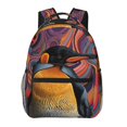 thumbnail image 1 of Balery Abstract Pattern Penguin Mochila Escolar Impresa, Mochila Ligera para Viajes Casual, Mochila Duradera y Cómoda Multifuncional, Mochila para Laptop-One Size, 1 of 5