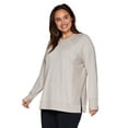 thumbnail image 3 of RBX Active Women's Plus Size Lightweight French Terry Pullover Tunic, 3 of 5