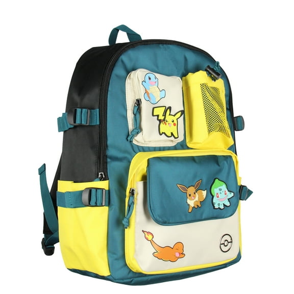 Pokemon 16" Backpack Pikachu Eevee Charmander Squirtle Bulbasaur Utility Travel Laptop Multipurpose Backpack