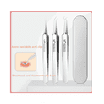 thumbnail image 4 of Kit 9 Herramientas Para Remover Puntos Negros Espinillas Belug Plateado, 4 of 4