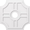 thumbnail image 1 of Ekena Millwork CMP36HS-07000 36 Po OD x 7 Po ID Carré Haus Architecture Grade PVC Contemporain Plafond Médaillon, 1 of 1