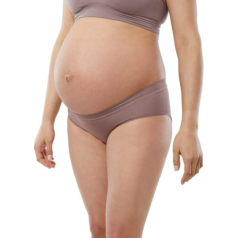 Ingrid & Isabel Basics Seamless Maternity Underwear, 3-Pack, Under Belly Fit