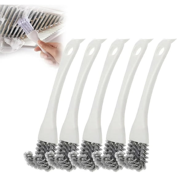 360° Gap Cleaning Brush Set for Kitchen Stove Grills - BBQ Grill Cleaner with Scraper, 2-in-1 Bird Cage Long Handle Shovel Cleaner, Multi-Function Scrubber Brush for Range Hood Grease Grime (5)