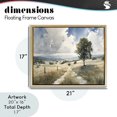 thumbnail image 4 of Stupell Industries Traditional Wagon Road Through Meadow Gold Floating Frame Canvas Art, 21 x 17, by Franklyn Gregory, 4 of 8