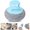 F, variant on Kitchen Scrubber - Stainless Steel Scrubber With Handle - For Pots Pans Grills Stoves - Non-Stick Safe - 1 Scrubber - Random Color