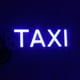 thumbnail image 2 of Decoración LED azul grande con logotipo de taxi, gancho intermitente para ventana de taxi con inversor de 12 V CC, cargador para coche, luces de taxi, 2 of 5