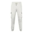 thumbnail image 5 of FASHOFT Sweatsuits for Men 2 Piece Tracksuit Quarter Zip Pullover and Sweatpants Sets Track Suits Mens Casual Running Jogging Swaet Suit White L, 5 of 5