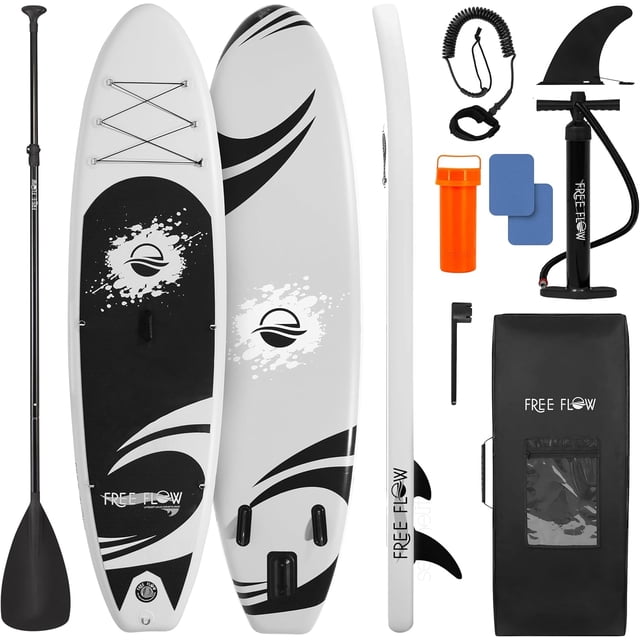 Tabla SUP Inflable con Accesorios Premium SereneLife, Diseño Ancho y Estable con Almohadilla EVA Antideslizante para Adultos y Jóvenes de Todos los Niveles
