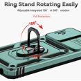 thumbnail image 5 of Estuche GANGXUN para Samsung Galaxy A13 4G, soporte giratorio 360°, estilo mecánico y magnético, 5 of 5