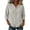 White, variant on Women's Linen Cotton Button Down Shirt, V Neck 5/5 Sleeve Loose Fit Blouse for Women, Summer Casual Commuter Open Front Top, Elegant Literary Tunic Daily Wear Top(Color Pink Size M)