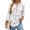 White Floral, variant on Fantaslook Womens Blouses 3/4 Sleeve V Neck Henley Shirts Dressy Casual Tops Summer Fall Fashion Clothes