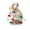 B, variant on Christmas Gift Bag – White Cloth Pouch with Bow & Drawstring – Reusable Holiday Candy Bag for Xmas Eve, Party Favors & Festive Table Decorations