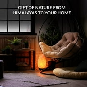Himalayan Glow Color Changing Salt Lamp with Plastic Base and LED Night Light, 4-6 lbs