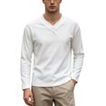 thumbnail image 3 of HOOMEUMY Men's Casual Long Sleeve Shirt for Every Event with Solid Color Options and Comfortable Fitted, 3 of 5