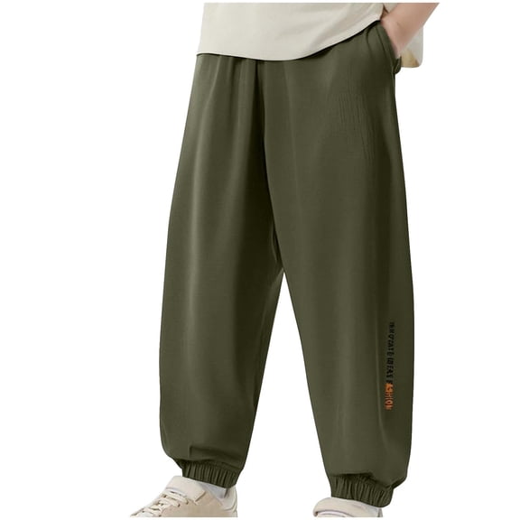 HomeGardon Back to School Uniform Pants for Boys Girls Pants Children's Mesh Breathable Mosquito Proof Pants with Sun Protection Ankle Cuffs and Pockets