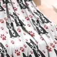 thumbnail image 3 of Boston Terrier Puppy Dog Blanket,Comfortable Soft Lamb Wool Throw Blanket,All Season,Warm Lightweight Blankets for Sofa Bed Couch Living Room Chair,30"x40", 3 of 4