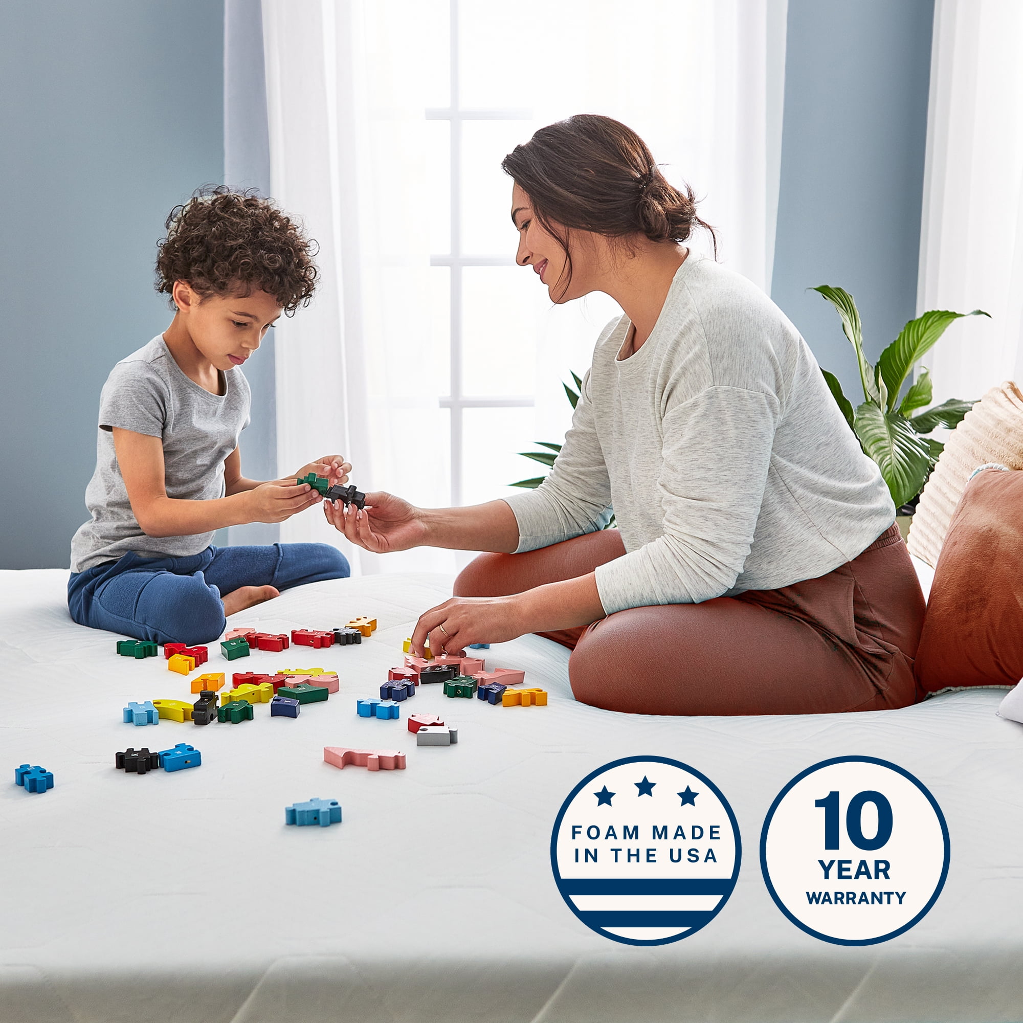 Sleep Innovations Arlo Cooling Firm Support Foam Mattress, 12 Inch Bed in a Box, California King Size