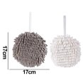 thumbnail image 2 of Hand Towel, Bathroom Fluffy Microfiber Decorative Ball Towels with Loop, 2 of 5