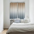 thumbnail image 4 of Brown and Grey Ombre Window Curtains 63 Inch Length, Gray Gradient Rod Pocket Window Treatment Kitchen Drapes for Bedroom, Cafe, Living Room, 2 Panels, 42 W x 63 L, 4 of 5
