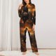thumbnail image 2 of Balery Western Rainy Desert Cowboy Conjunto de Pijama con Estampado para Mujer, Conjunto de Dos Piezas con Manga Larga, Ropa de Dormir Suave con Bolsillos, Pijamas Cómodos-Small, 2 of 7