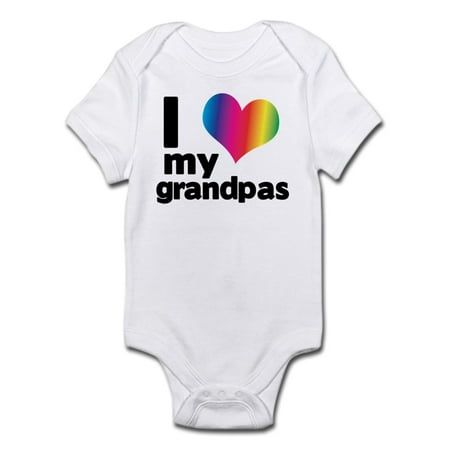 

CafePress - I Love My Grandpas Infant Bodysuit - Baby Light Bodysuit