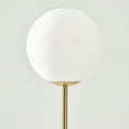 thumbnail image 5 of Brightech Luna LED Floor lamp, Modern Lamp for Living Rooms & Offices, Great Living Room Décor, Tall Lamp with Frosted Glass Globe, Mid Century Standing Lamp for Bedroom Reading - Brass/Gold, 5 of 14