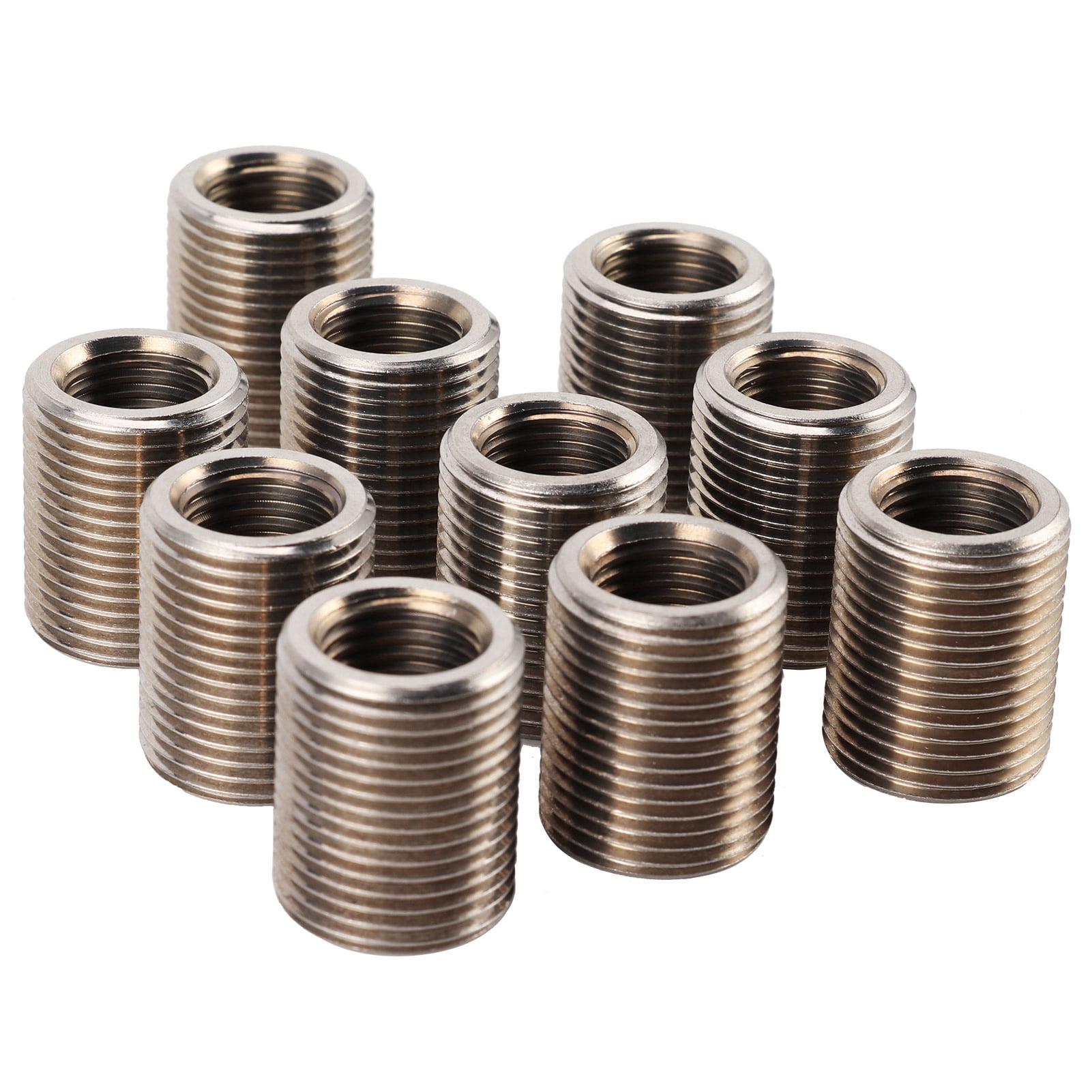 Zerodis 10pcs Thread Insert Kit 303 Stainless Steel Female M14x1.5 Male M20x1.5