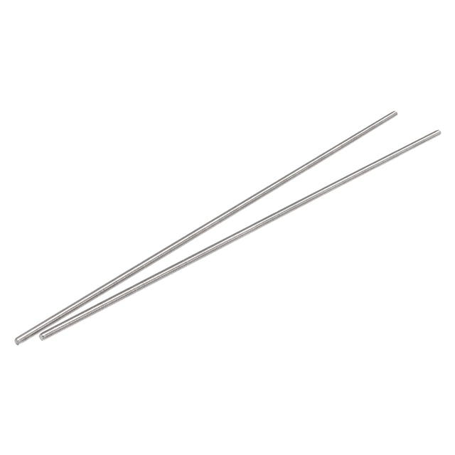Unique Bargains M4 x 250mm Acier Inoxydable 304 Tige Entièrement Filetée Filetage Droit 2 Pack