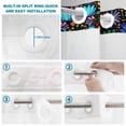 thumbnail image 3 of No Hook Shower Curtain with Built-in Rings - Boho Mexican Texture Washable Waterproof Fabric Bathroom Curtains for Hotel,Rentals, 60 X 72 Inch Long , Abstract Floral Bird Multicolor, 3 of 9