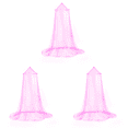 thumbnail image 1 of Dosel para Cama Mosquitera Campaña Con Cúpula Princesa () Rosa, 1 of 6