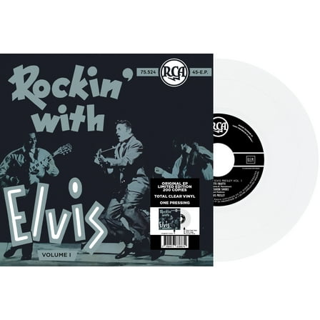 Elvis Presley Rockin' With Elvis Volume I (Vinyl Record) 7" Single Clear Vinyl