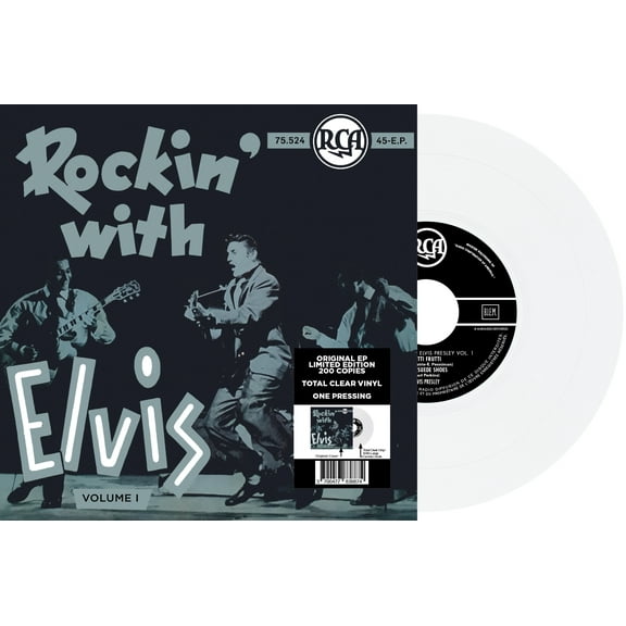 Elvis Presley Rockin' With Elvis Volume I (Vinyl Record) 7" Single Clear Vinyl