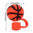 thumbnail image 2 of KAKOWELY 5Ud Tapones De Pajilla De Silicona Con Tema Deportivo Para Fiestas Y Reuniones, 2 of 8