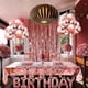 thumbnail image 4 of Kit Globos Cumpleaños Rosa, Guirnalda Happy Birthday, Mantel Oro Rosa, Cortina con Flecos, 24 Globos Confeti, 4 Globos Estrellas y Corazón, Confeti Happy Birthday, 4 of 5