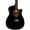Black, variant on Rogue RA-090 Concert Cutaway Acoustic-Electric Guitar Green Blue Burst